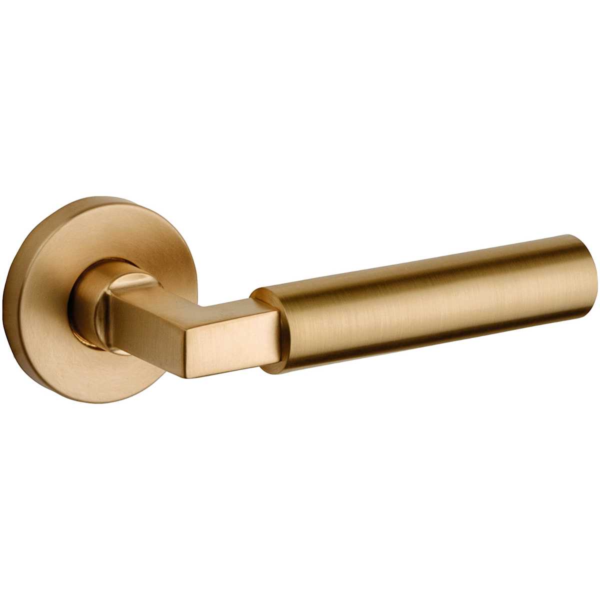 Estate L029 Gramercy Left Handed Single Lever Without Rosette – Vintage Brass
