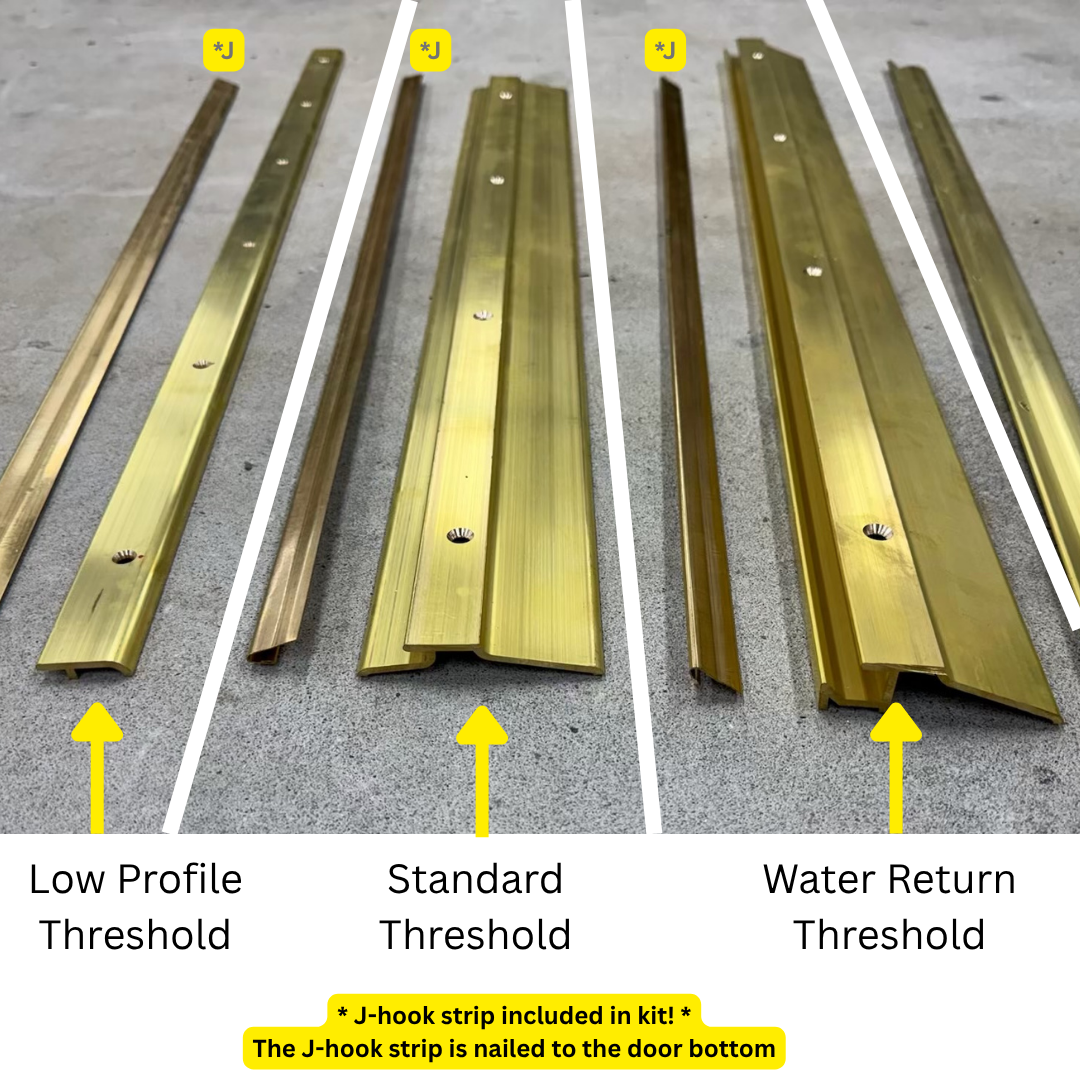 Low-Profile Interlocking Bronze Threshold Kit