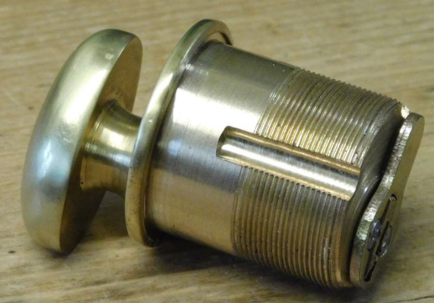 Turn Knob Mortise Cylinder - 1"
