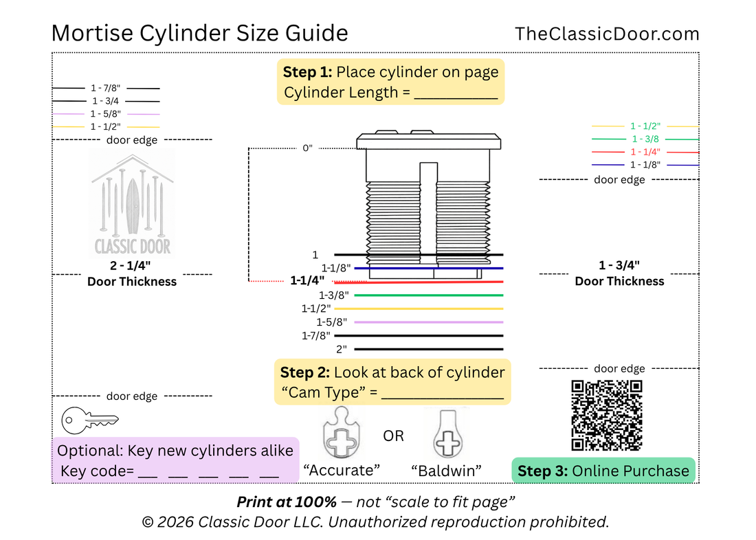 Replacement Key Cylinder - How to Order