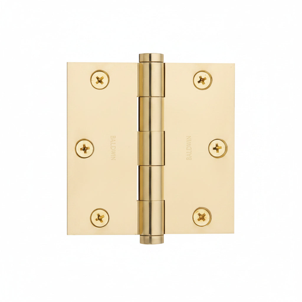 3-1/2 in. Square Corner Hinge - 055 - Lifetime (PVD) Polished Nickel