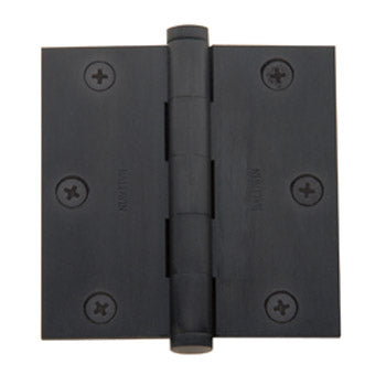 3-1/2 in. Square Corner Hinge - 044 - Lifetime (PVD) Satin Brass