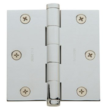 3-1/2 in. Square Corner Hinge - 003 - Lifetime (PVD) Polished Brass
