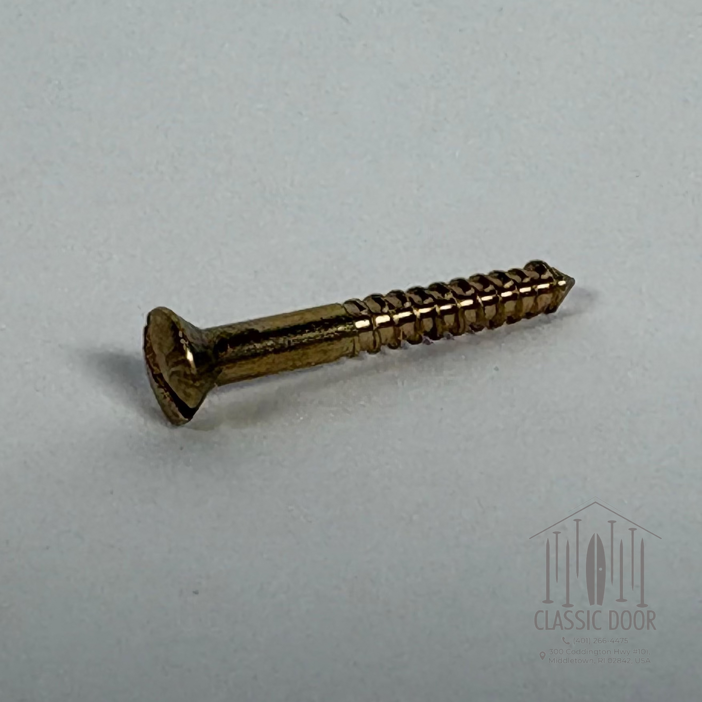 Oval Head Slotted solid brass wood screw