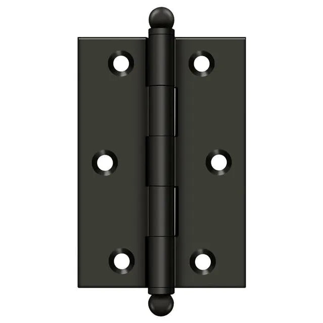 3x2 Solid Brass Hinge - US10B - Oil Rubbed Bronze
