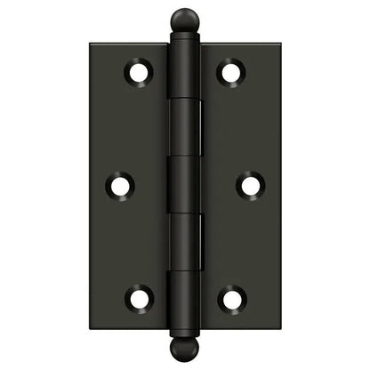 3x2 Solid Brass Hinge - US10B - Oil Rubbed Bronze