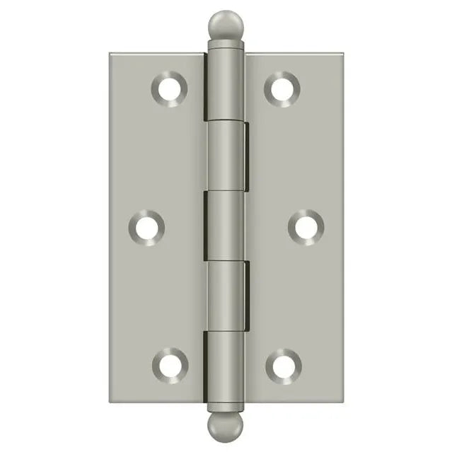 3x2 Solid Brass Hinge - US15 - Satin Nickel