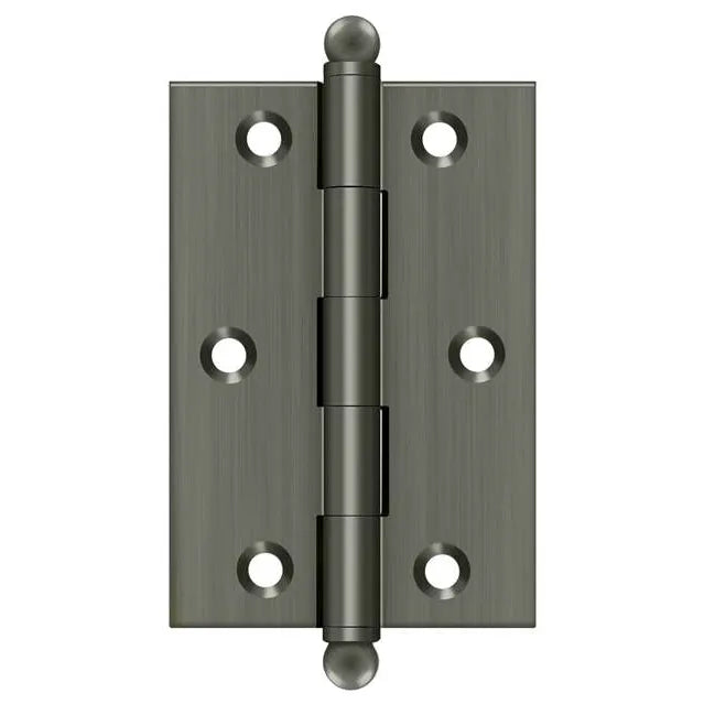 3x2 Solid Brass Hinge - US15A - Antique Nickel