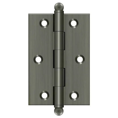 3x2 Solid Brass Hinge - US15A - Antique Nickel