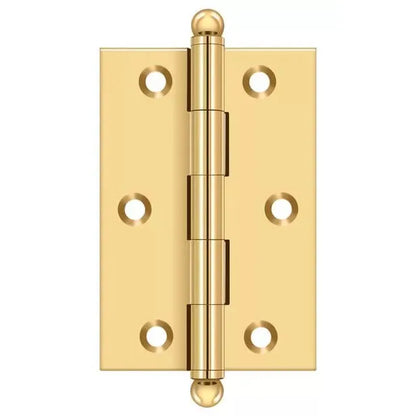 3x2 Solid Brass Hinge - CR003 - PVD Polished Brass