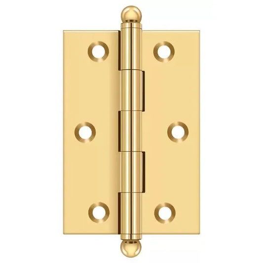 3x2 Solid Brass Hinge - CR003 - PVD Polished Brass