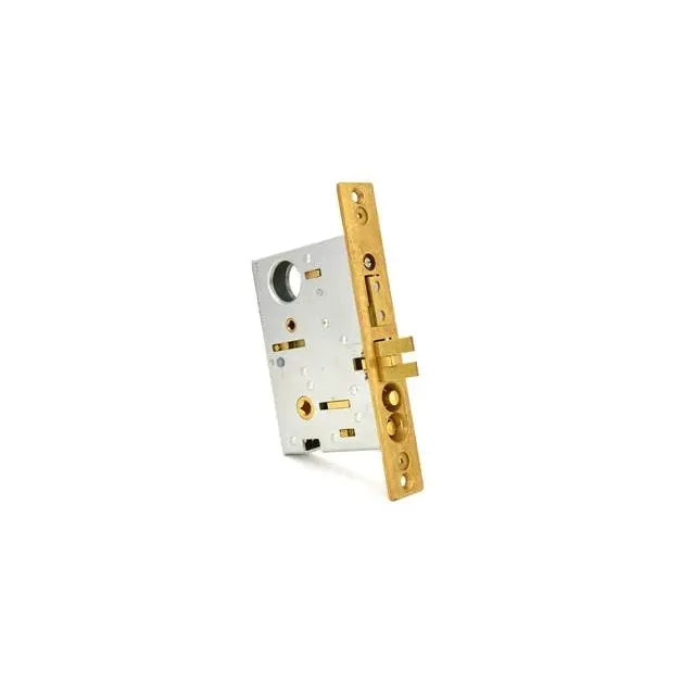 6301 Entry Mortise Lock with Strike — Knob x Knob, 2-1/2" Backset - LH — Left Hand; 1-3/4"