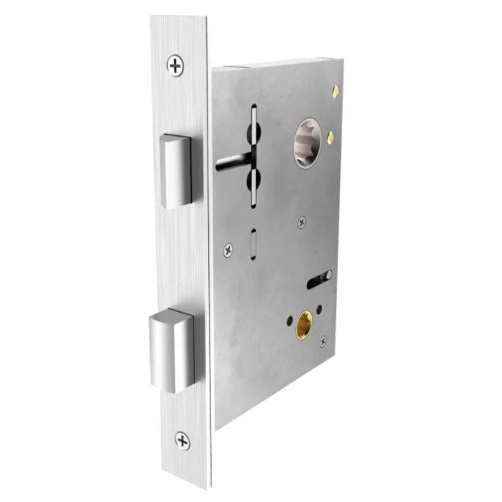 6500 Screen Door Mortise Lock - Passage — 1½" Backset (6525.112); Knob x Knob