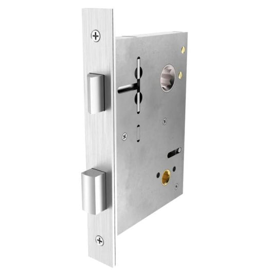 6500 Screen Door Mortise Lock - Passage — 1½" Backset (6525.112); Knob x Knob