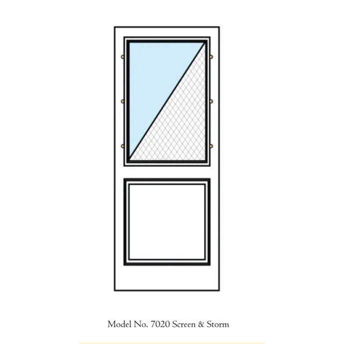 7020 Half-View Screen & Storm Door - Door Only