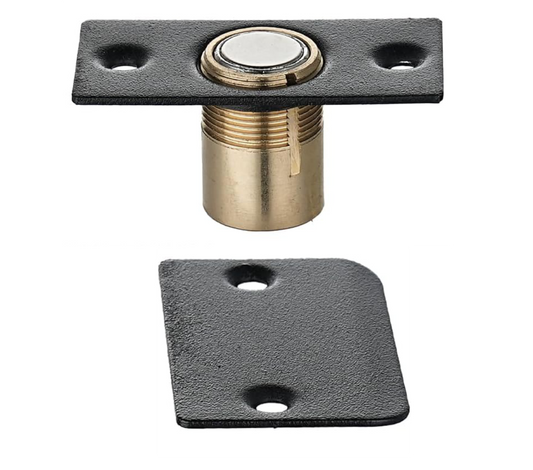 Closet Magnetic Door Ball Catch Hardware, Stainless Steel Catch Adjustable with Strike Plate