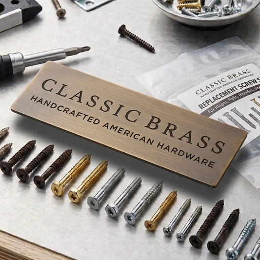 Replacement Screw for Classic Brass Door Hardware