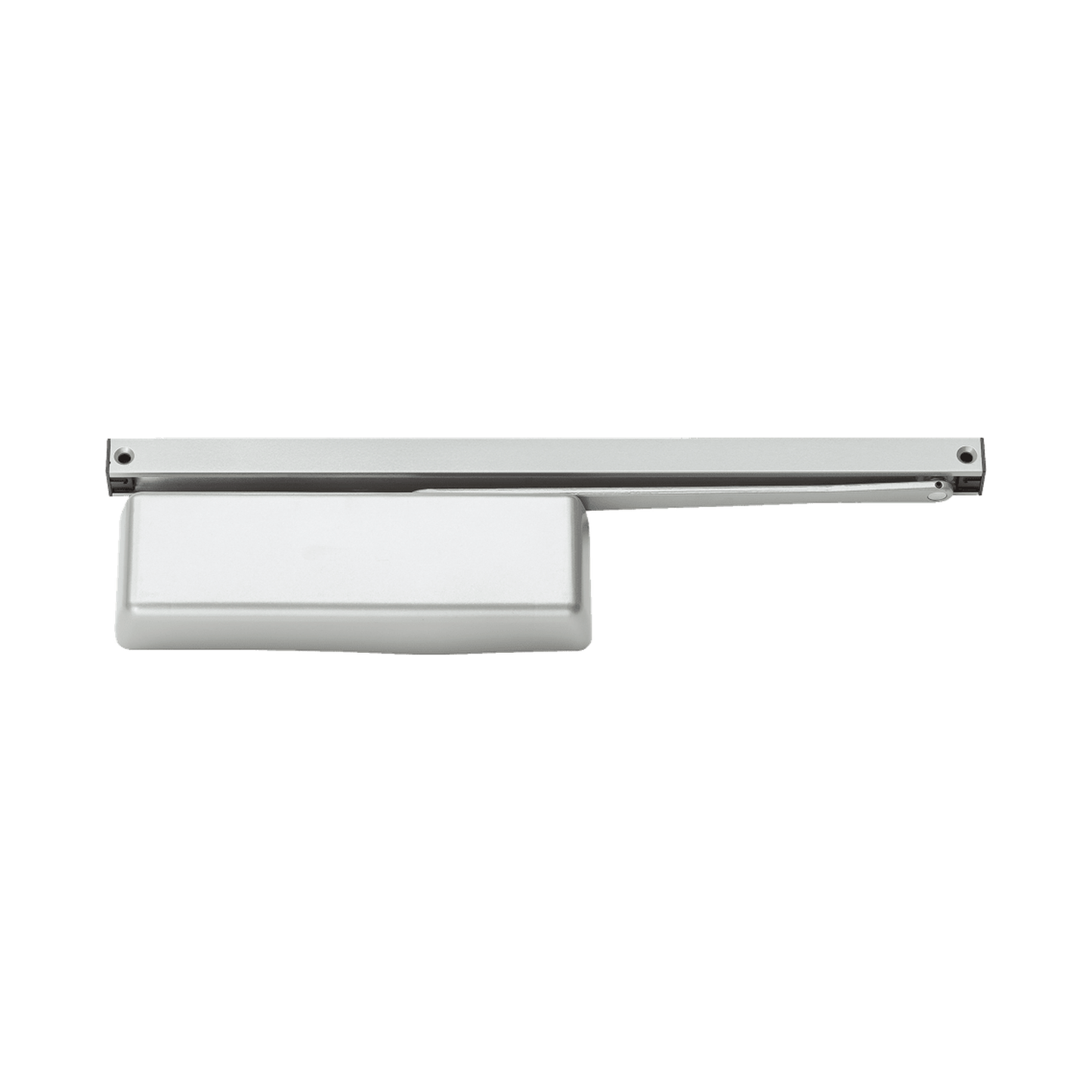 Heavy-Duty Track Arm Door Closer - Aluminum; Mounting Plate for Narrow Top Rail Doors