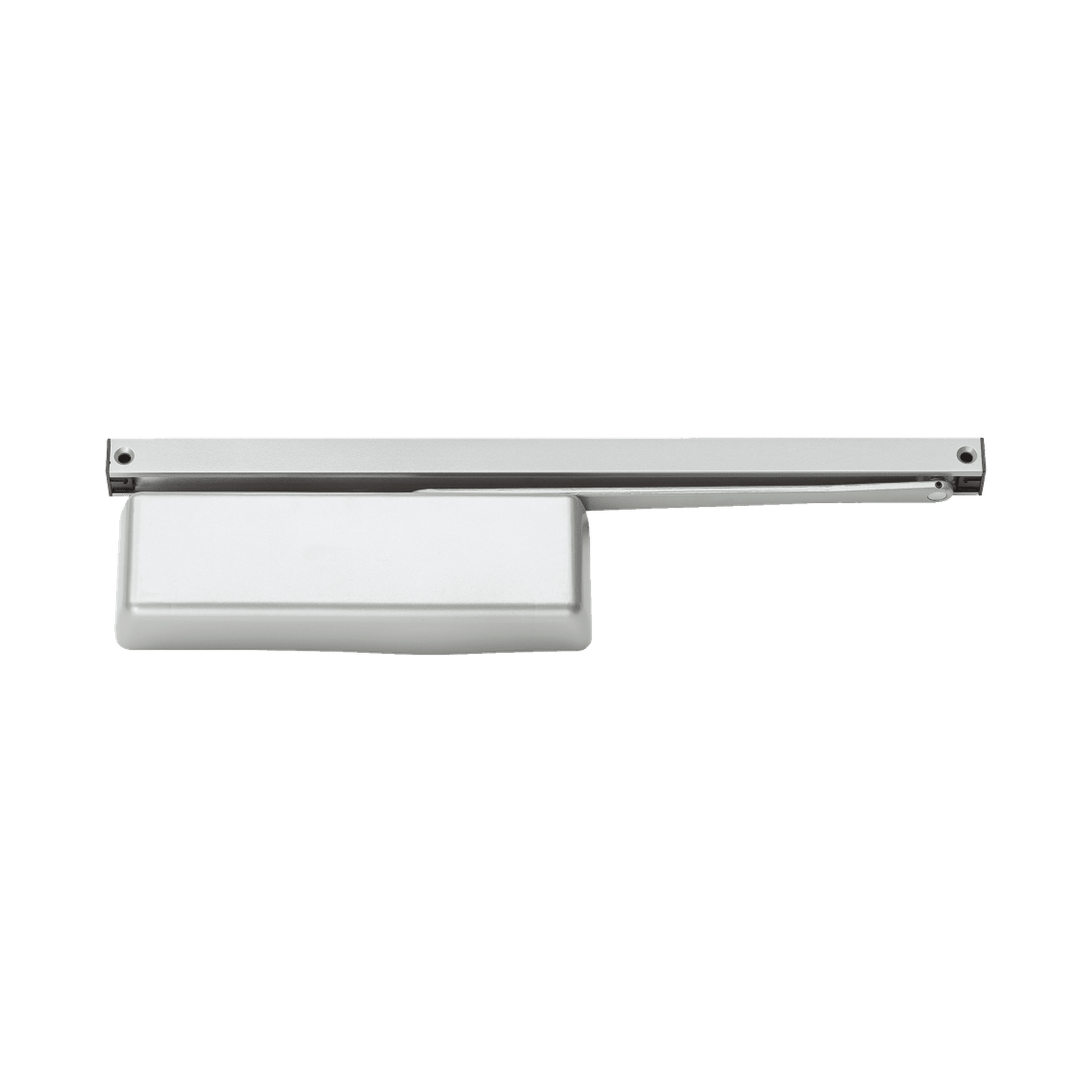 Heavy-Duty Track Arm Door Closer - Aluminum; Mounting Plate for Narrow Top Rail Doors
