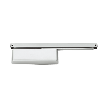 Heavy-Duty Track Arm Door Closer - Aluminum; Mounting Plate for Narrow Top Rail Doors