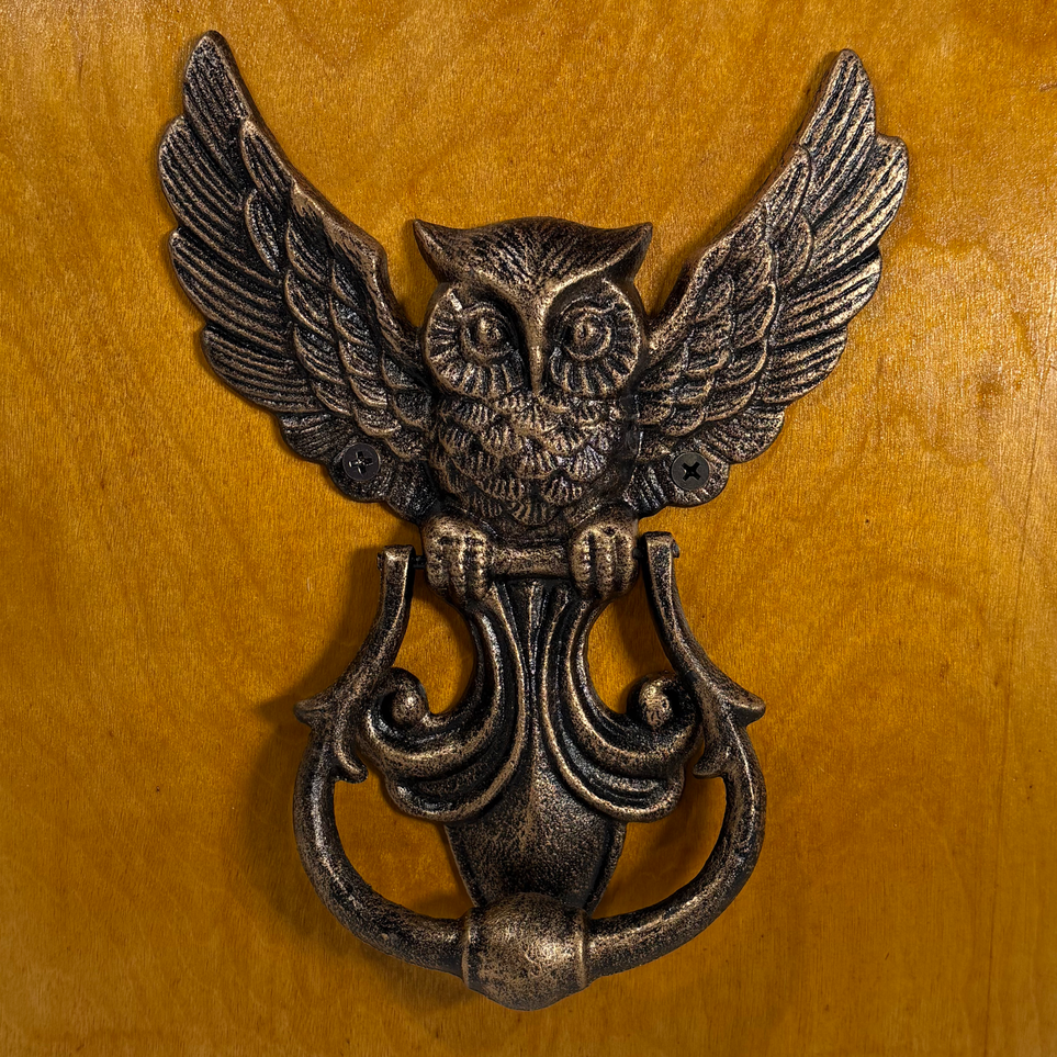 Iron Owl Door Knocker