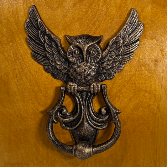 Iron Owl Door Knocker