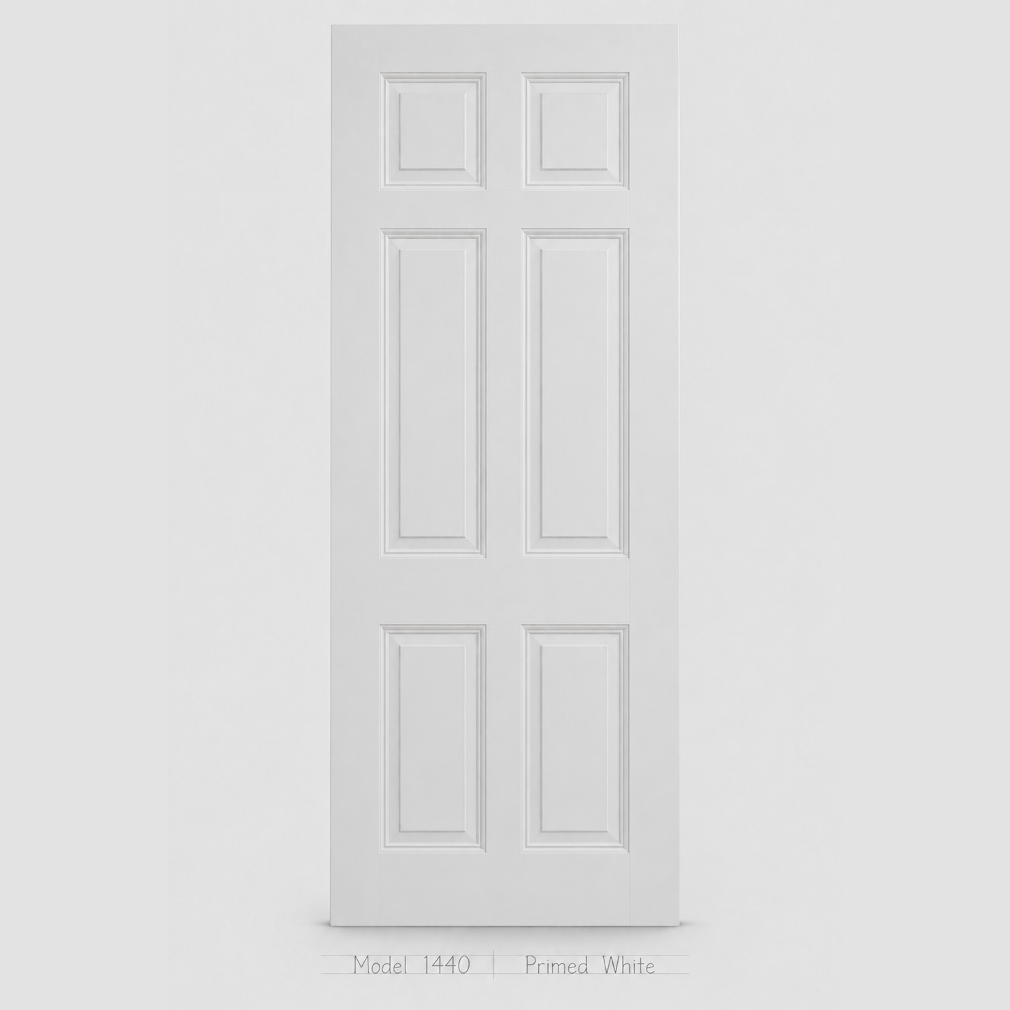 Model 1440 - Door Only; Prefinished White