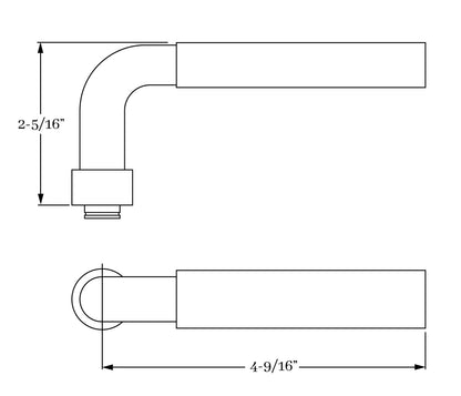 Modern Brass Lever