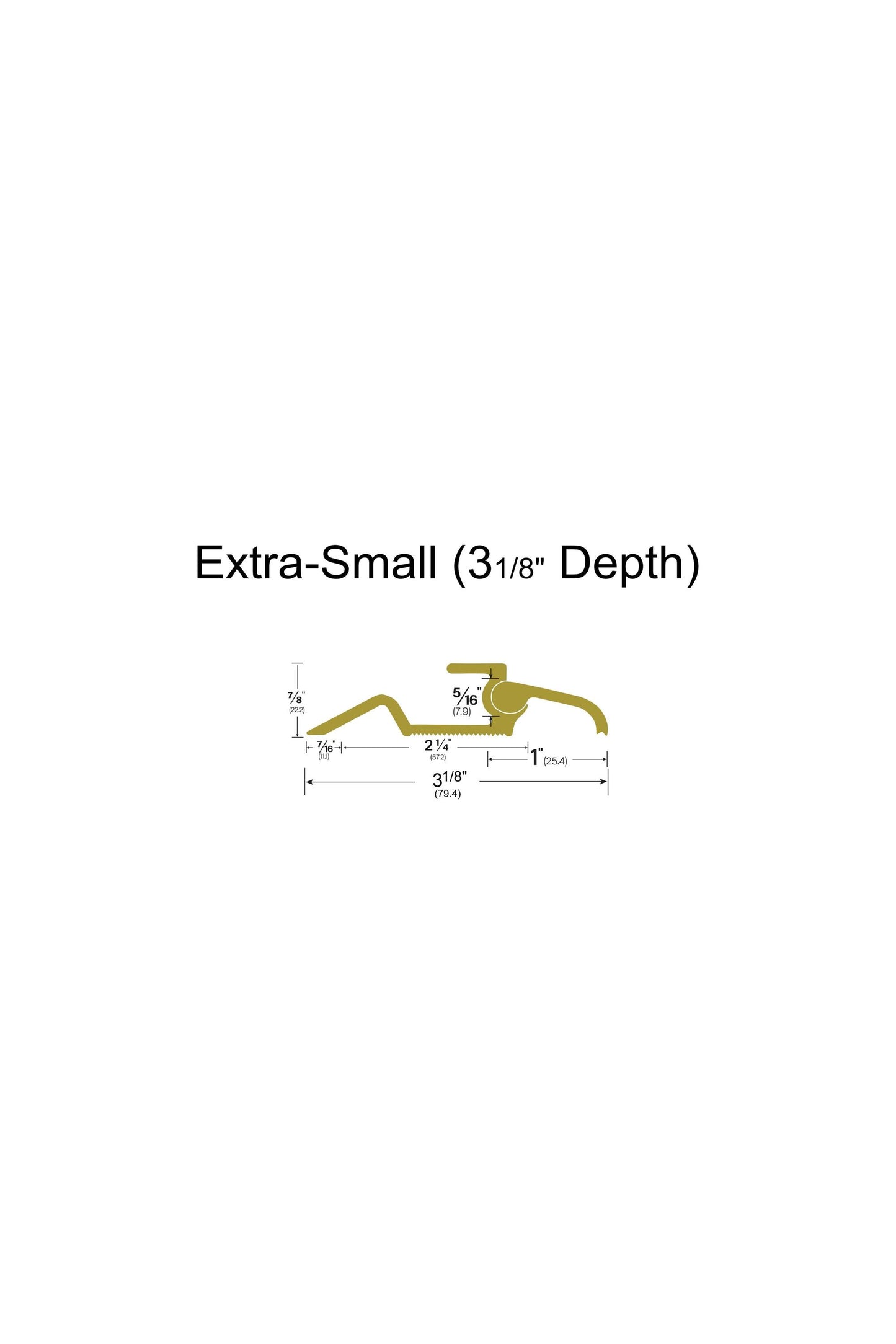 Standard Interlocking Bronze Threshold Kit - S (4 1/4" Depth); 3 feet
