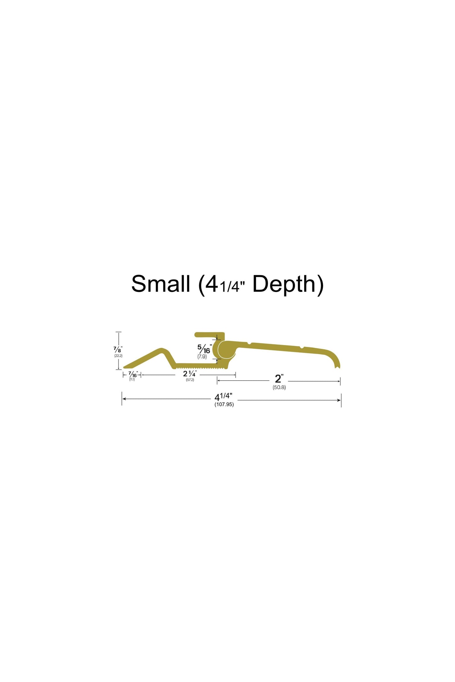 Standard Interlocking Bronze Threshold Kit - S (4 1/4" Depth); 4 feet