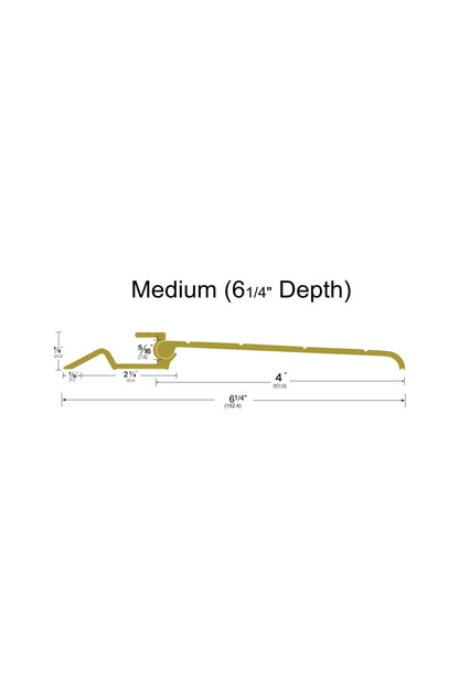 Standard Interlocking Bronze Threshold Kit - S (4 1/4" Depth); 5 feet