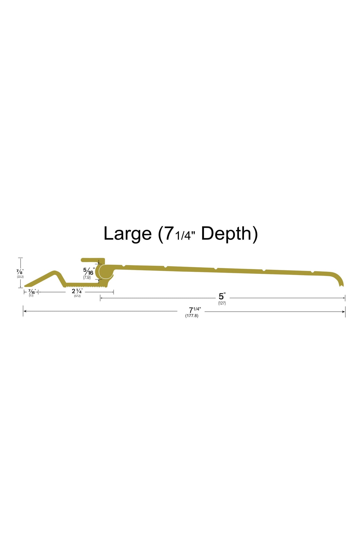 Standard Interlocking Bronze Threshold Kit - S (4 1/4" Depth); 6 feet