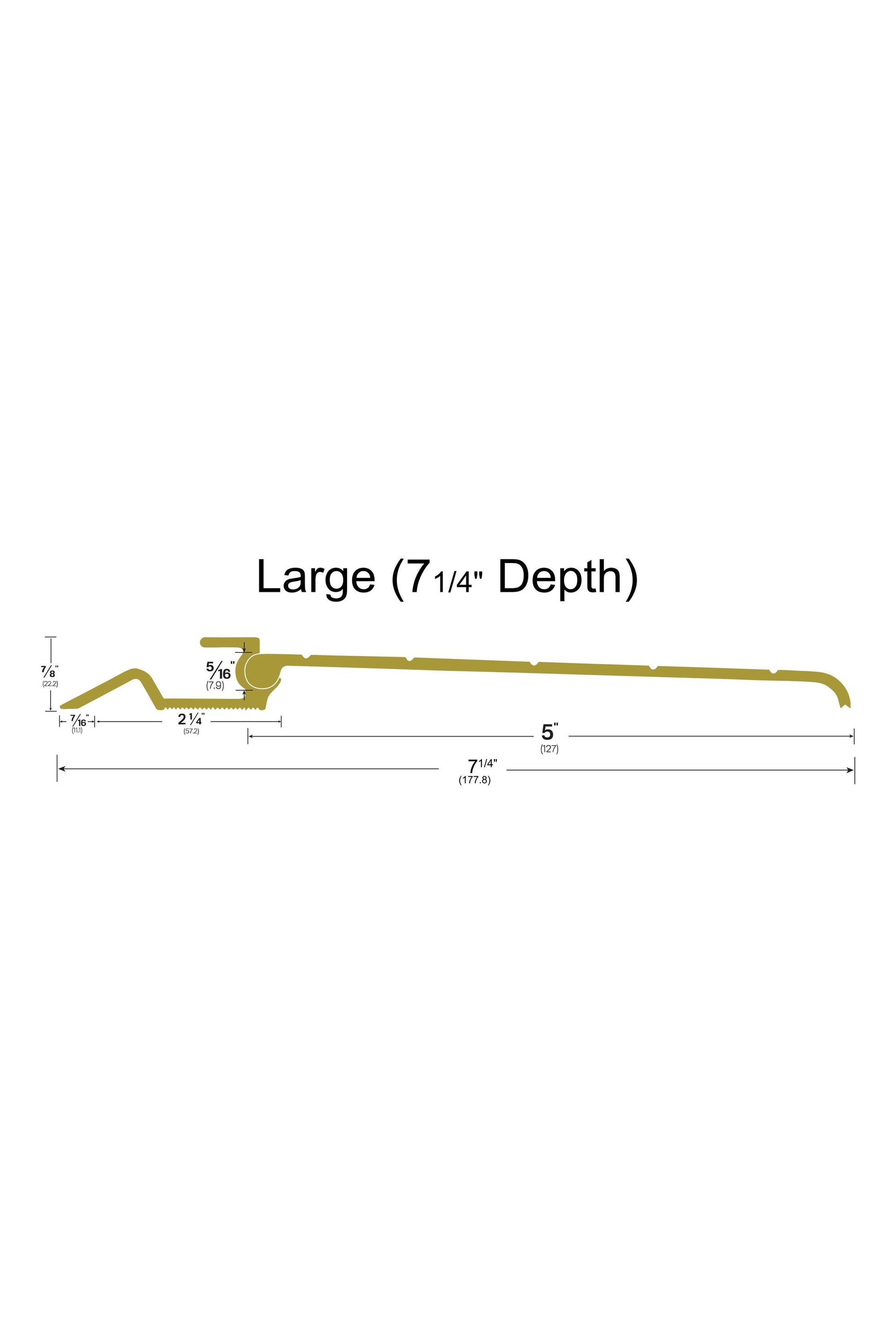 Standard Interlocking Bronze Threshold Kit - S (4 1/4" Depth); 6 feet