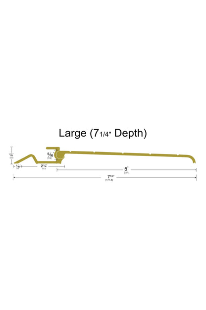 Standard Interlocking Bronze Threshold Kit - S (4 1/4" Depth); 6 feet