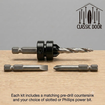#10 Brass Wood Screw Predrill Kit