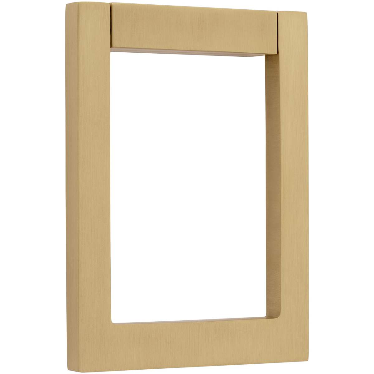 Baldwin 0183 Contemporary Door Knocker - Satin Brass and Black