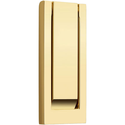 Baldwin 0184 Modern Door Knocker - Lifetime Graphite Nickel