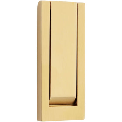 Baldwin 0184 Modern Door Knocker - Lifetime Polished Nickel