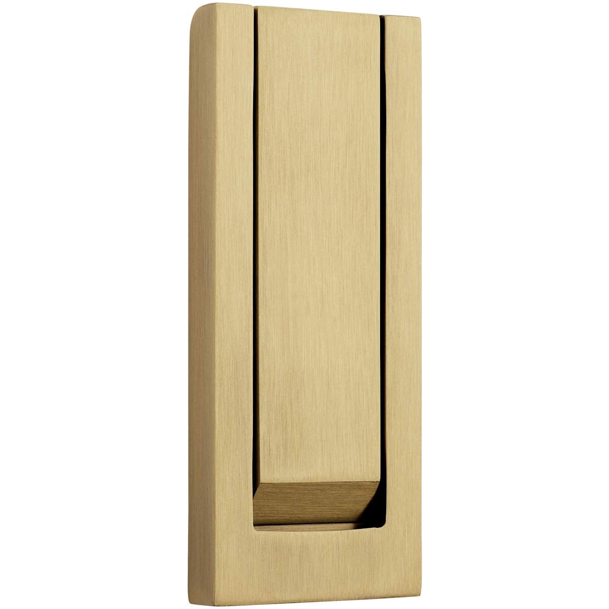 Baldwin 0184 Modern Door Knocker - Satin Brass and Black