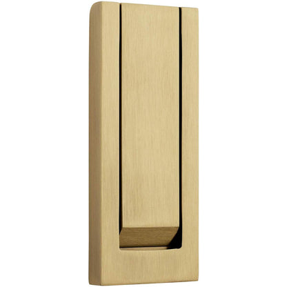 Baldwin 0184 Modern Door Knocker - Satin Brass and Black