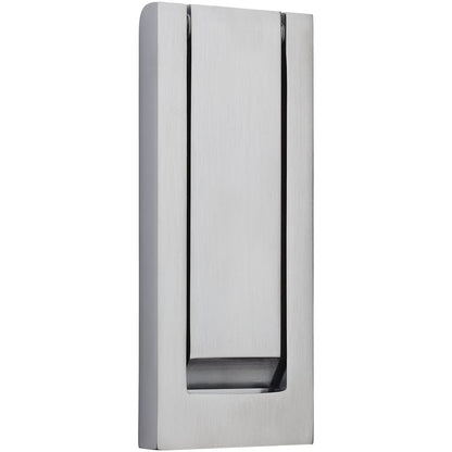 Baldwin 0184 Modern Door Knocker - Satin Brass and Brown