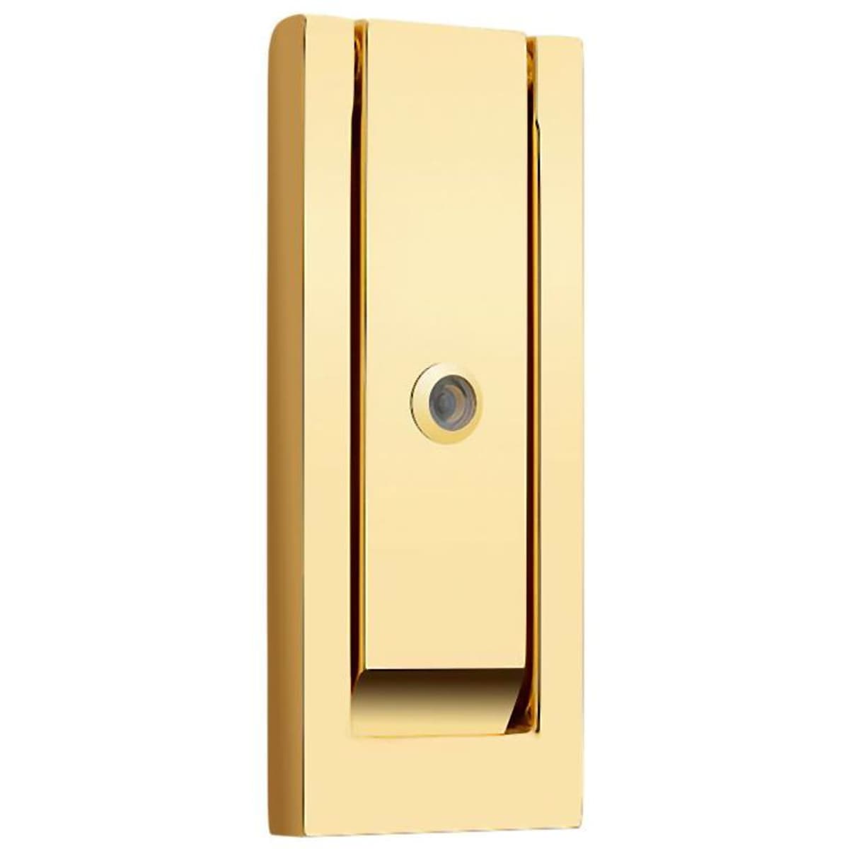 Baldwin 0185 Modern Door Knocker with Observascope - Lifetime Graphite Nickel