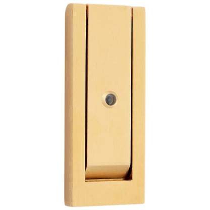 Baldwin 0185 Modern Door Knocker with Observascope - Lifetime Polished Nickel