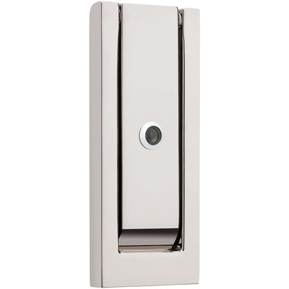 Baldwin 0185 Modern Door Knocker with Observascope - Lifetime Polished Brass