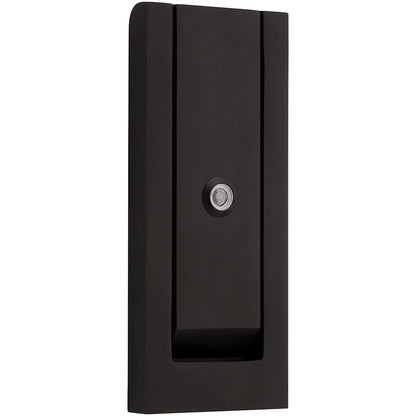Baldwin 0185 Modern Door Knocker with Observascope - Non-Lacquered Brass