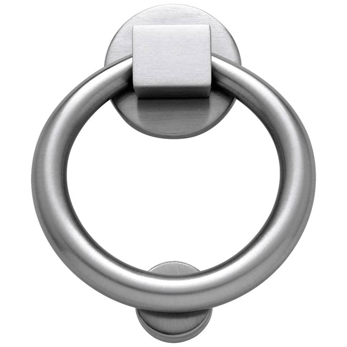 Baldwin 0195 Ring Door Knocker - Satin Brass and Brown