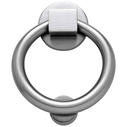Baldwin 0195 Ring Door Knocker - Satin Brass and Brown