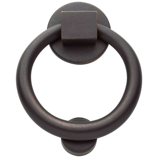 Baldwin 0195 Ring Door Knocker - Distressed Oil Rubbed Bronze
