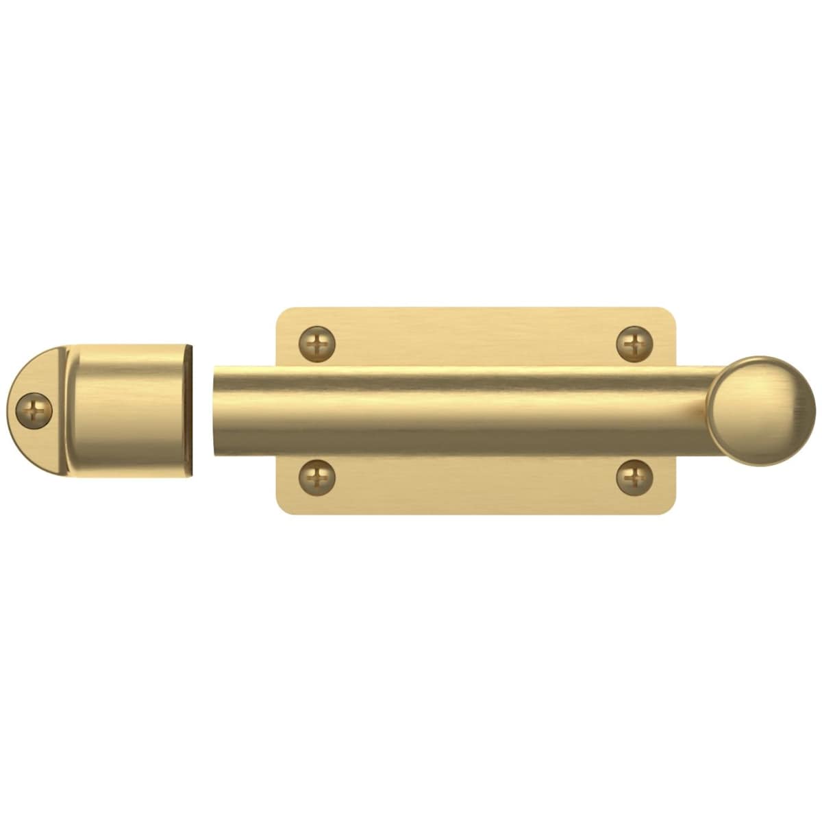 Baldwin 0345 Heavy Duty Dutch Door Bolt - Lifetime Polished Nickel