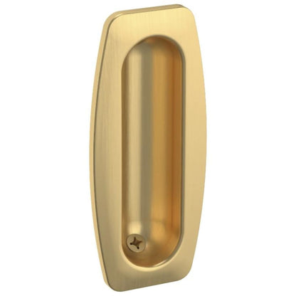 Baldwin 0458 Flush Pull – 1.5" x 3.5" - Lifetime Polished Nickel